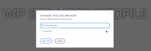 2fa setup methos screen