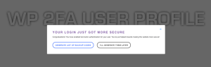 2fa backup code screen